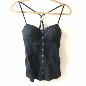 Black corset top